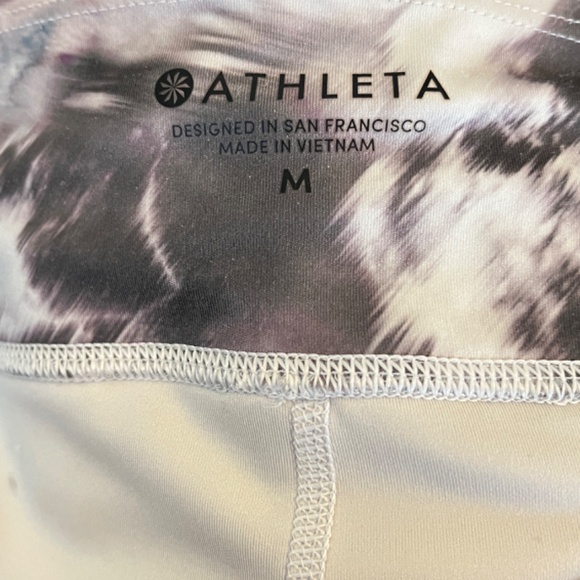 Athleta Run Free Tights - Winter Floral Sz M - Picture 5 of 8